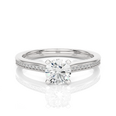 lab grown diamond engagement ring
